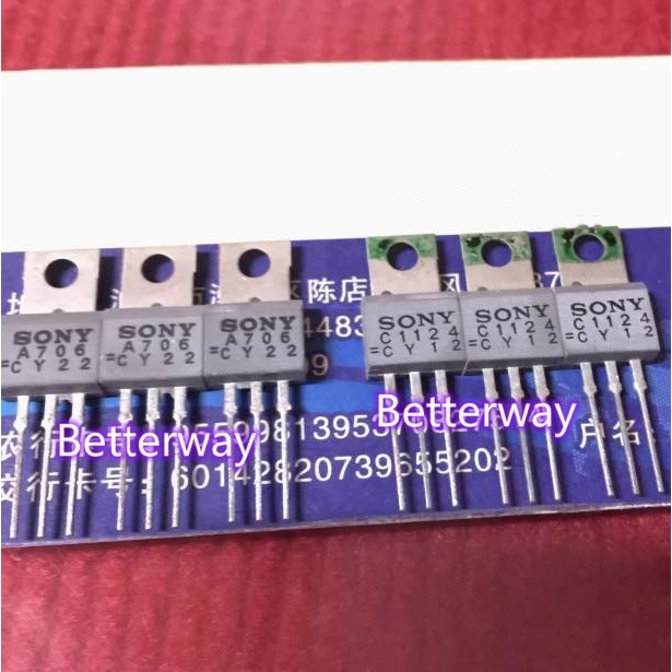 1pair (1pcs 2SA706+1pc 2SC1124 )2SA706/2SC1124/A706/C1124 new original ...