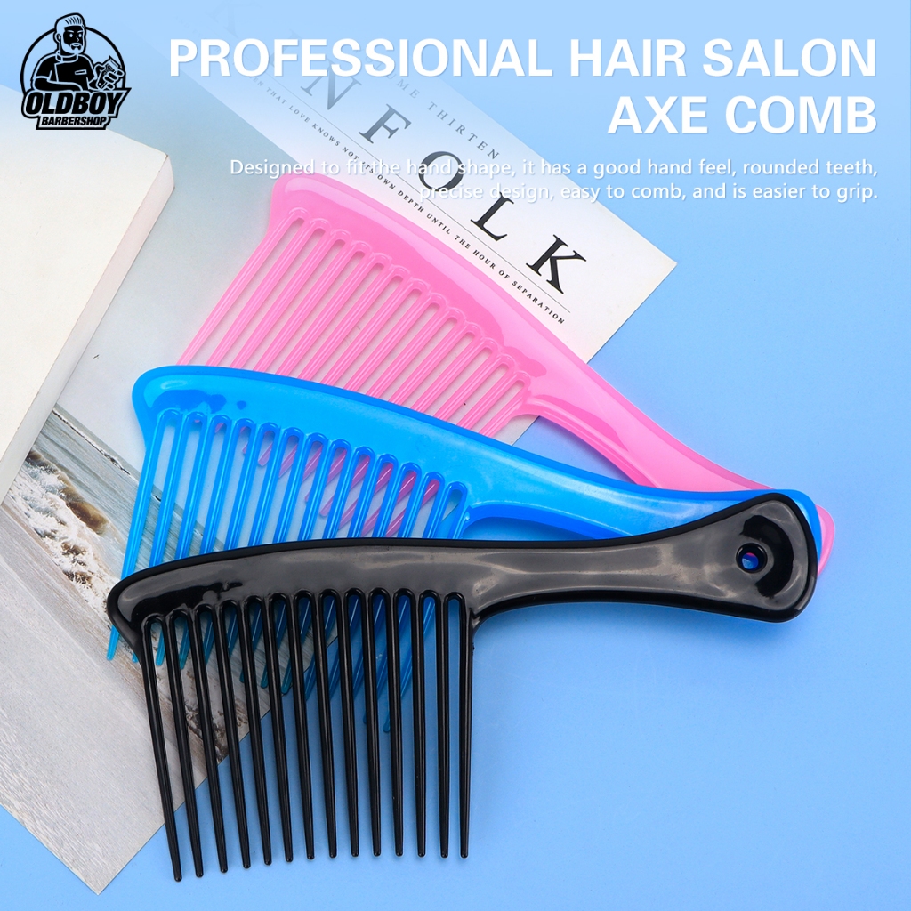 Hairdressing Axe Comb Hairdressing Knife Comb Wide-Tooth Wide-Tooth ...
