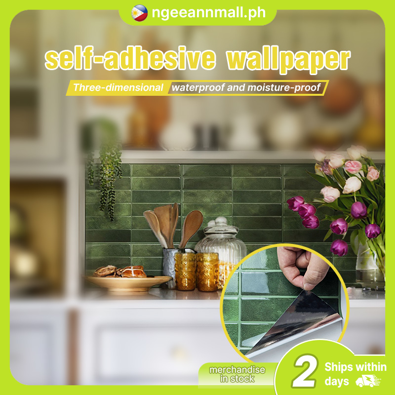 Self-installed indoor kitchen and bathroom background 3d crystal three ...
