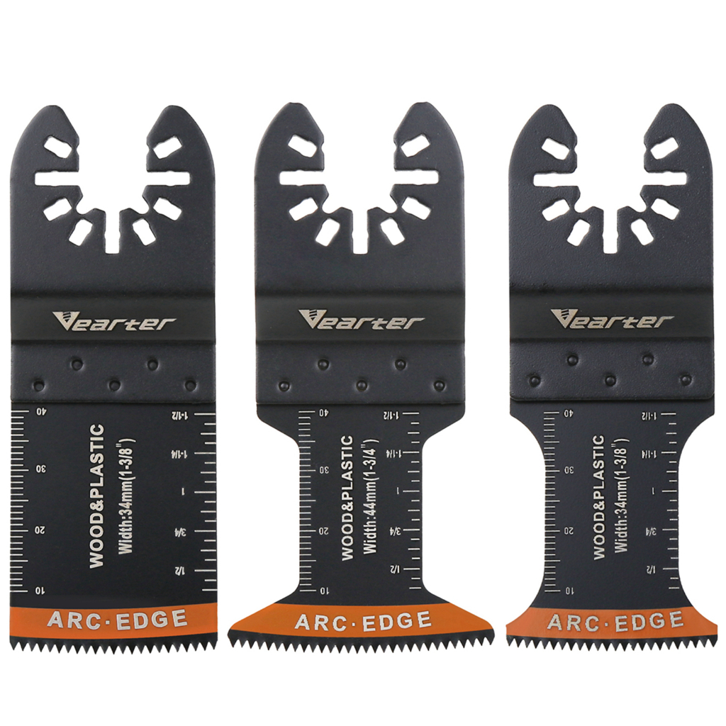 Vearter 3Pack 34/44mm High Carbon Steel Oscillating Multitool Saw