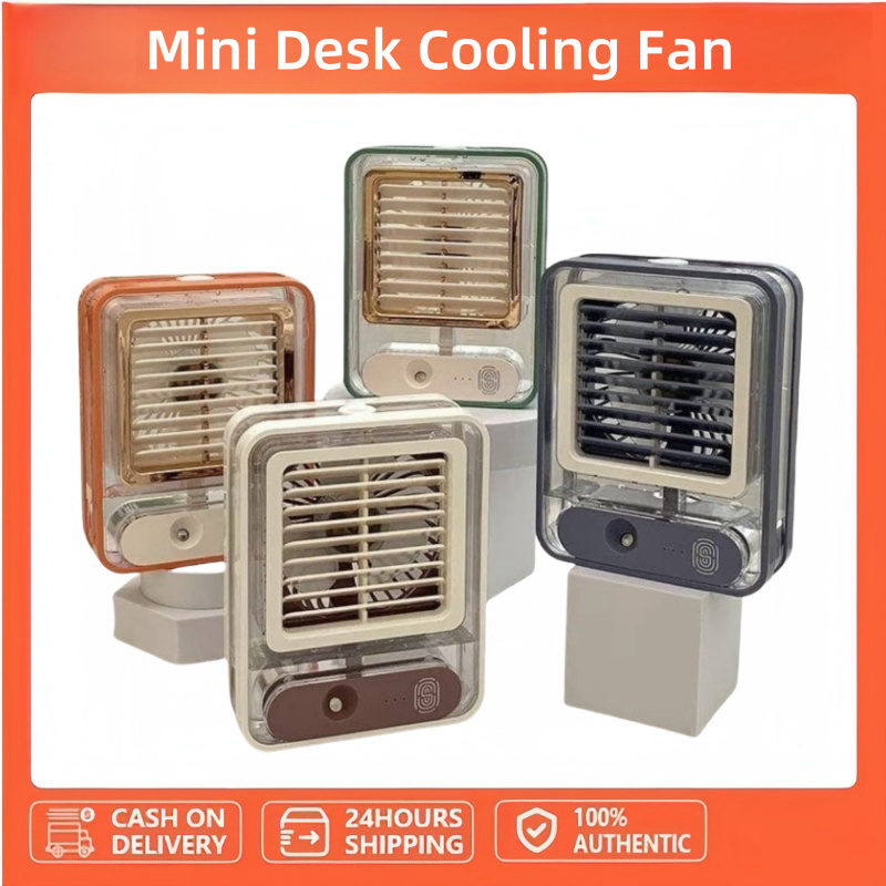 Portable USB Charging Mini Desk Cooling Fan With Humidifying Water Nano