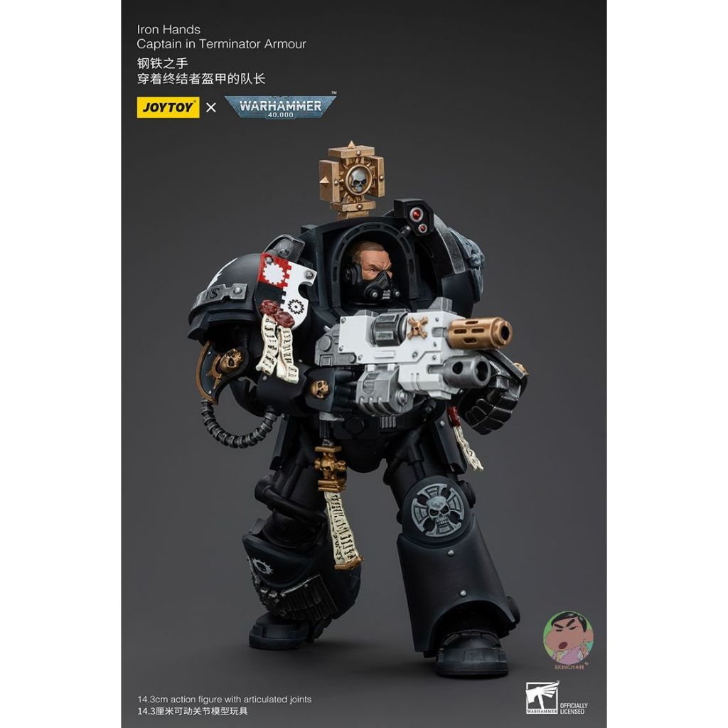 Figura De Acción JoyToy Warhammer 40k: Capitán Iron Hands En