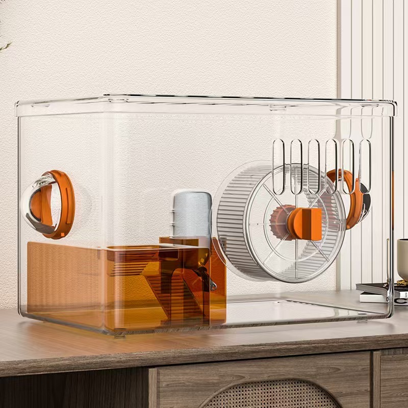 Curated visual reference: Hamster Cage Hamster Villa Acrylic Golden Bear Cage Hamster Nest Photo Inspiration