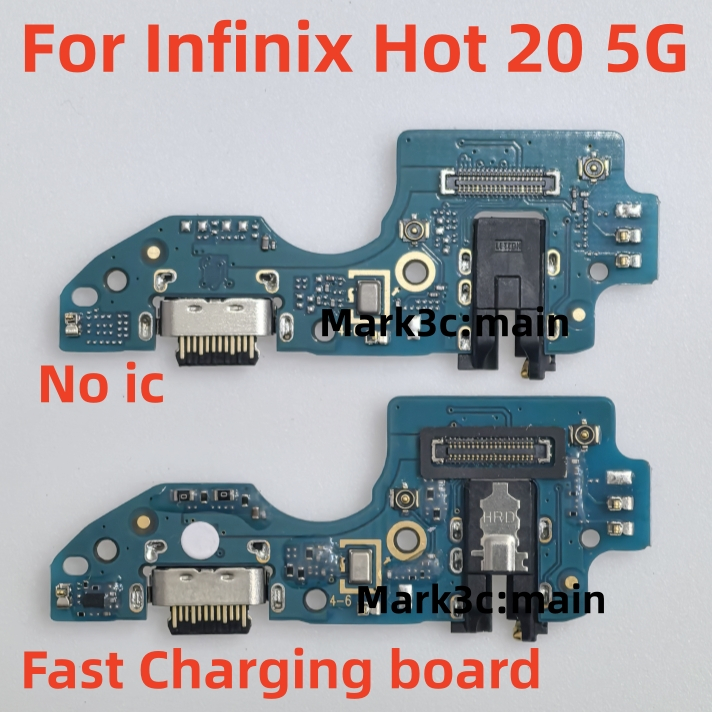 For Infinix Hot 20 5G X666 X666B USB Charging Dock Port Board Main ...