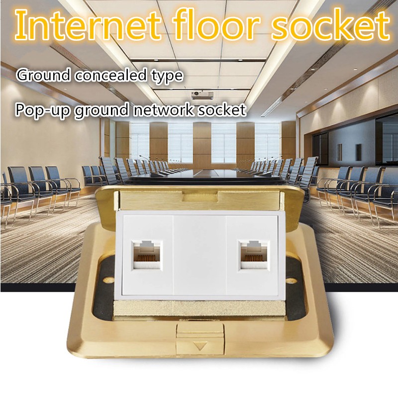 Internet floor socket pop-up computer ground network socket interface ...