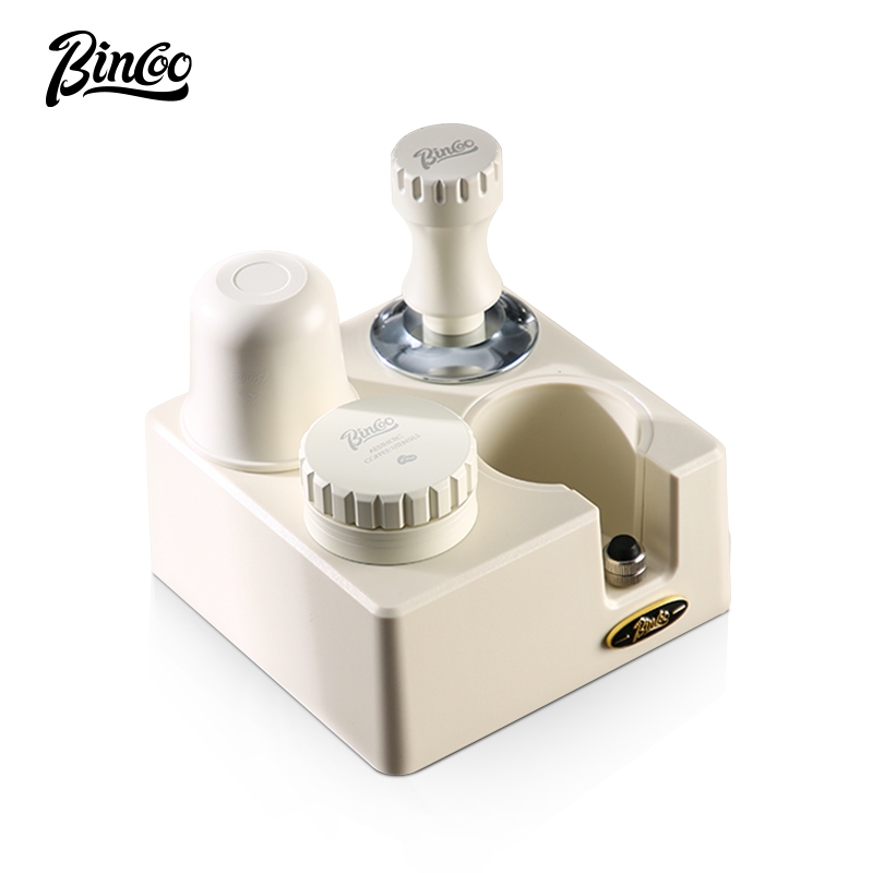 BINCOO Fourhole Coffee Tamping Base Powder Distributor Tamping Hammer