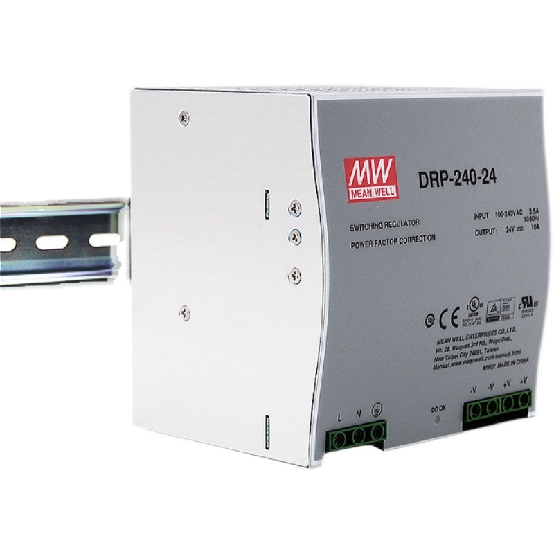 Original MEAN WELL DRP480 480W DRP240 240W 24V DIN Rail Switching