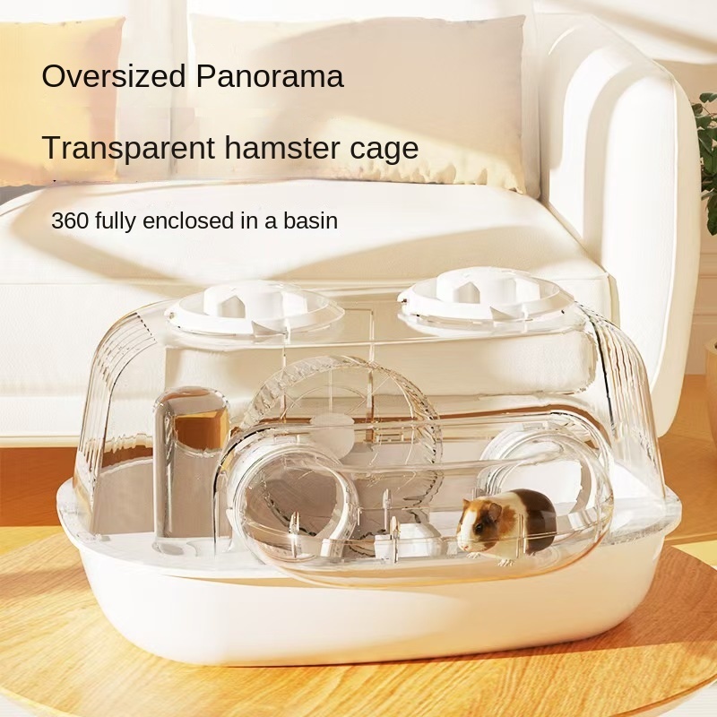 Image showcasing Luxury Hamster Cage Large Space Indoor Golden Bear Hamster Cage Hamster ...