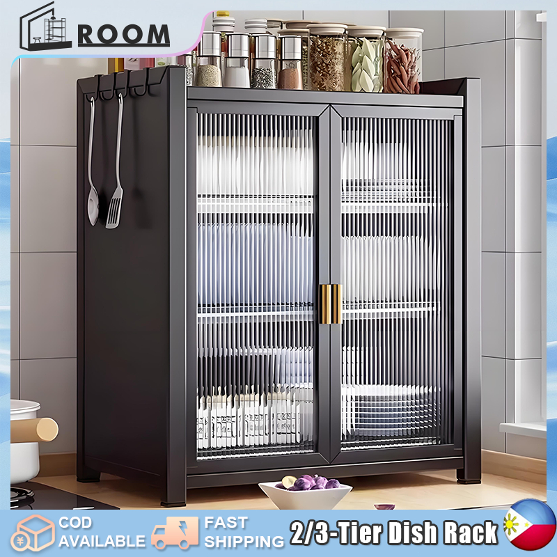 2/3Tier Kitchen Dish Rack Organizer Dish Rack With Drainer