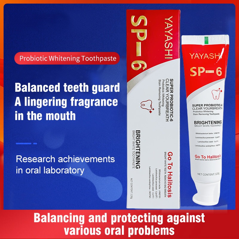 SP-6 Probiotic Whitening Toothpaste, suitable for removing yellow teeth ...