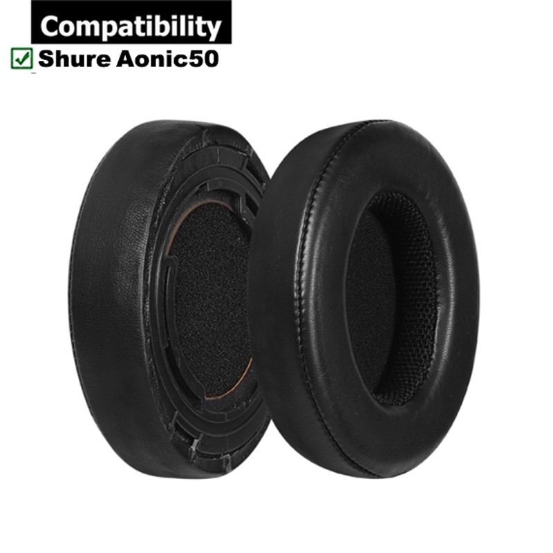 Replacement Ear Pads Earpads Cushions For Shure AONIC 50 Headphones – Soft Comfort Fit