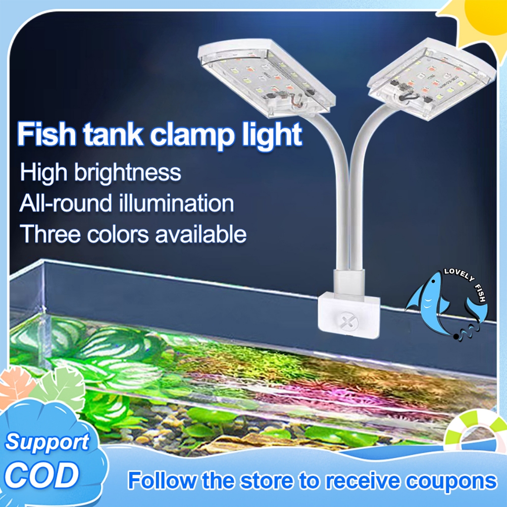 Aquarium Light LED Dual-end Aquarium Light Waterproof Light Fish Jar ...