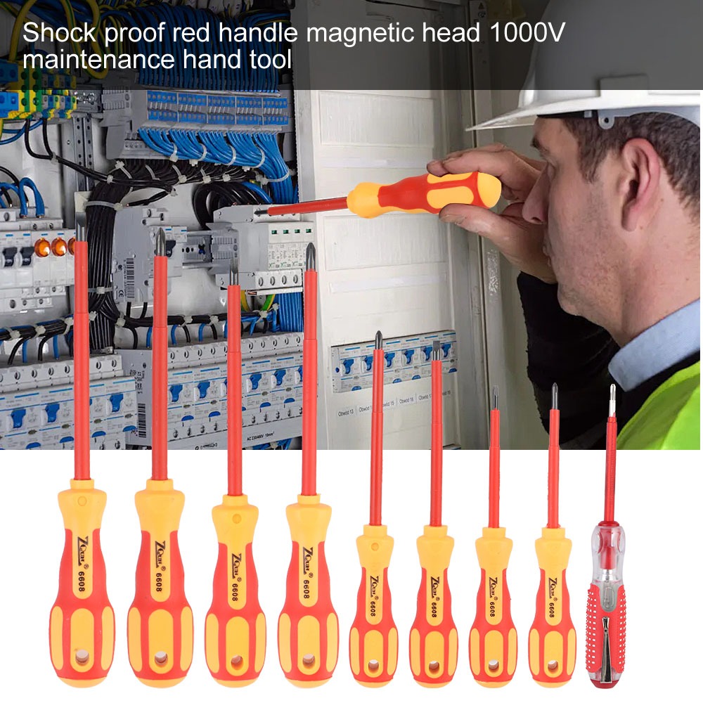 Insulated Screwdriver Set Slotted Cross Screwdrivers Phillips Flat ...