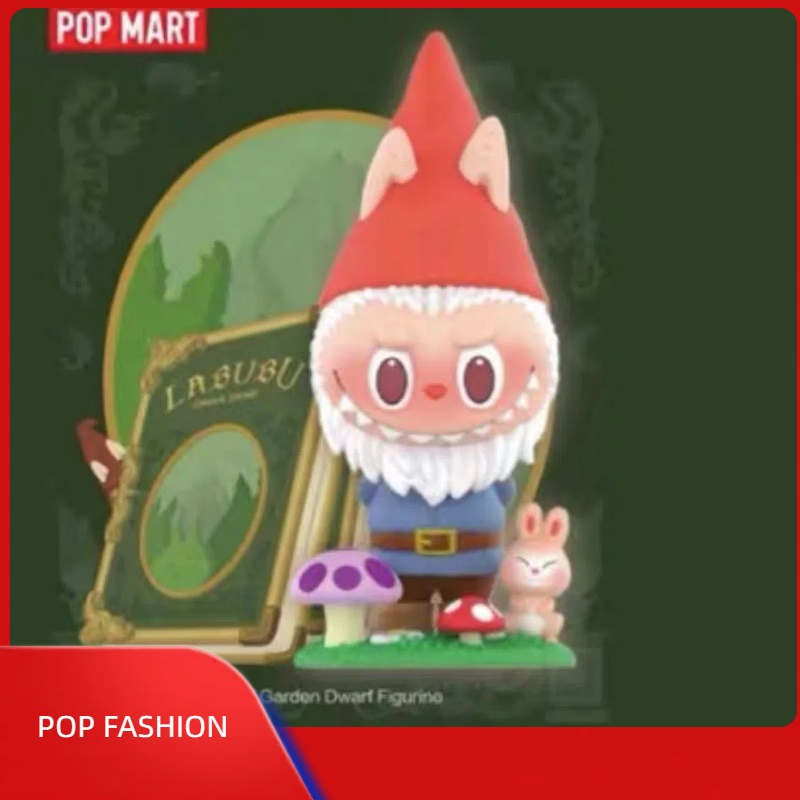 POPMART Bubble Mart Labubu Gardener Dwarf Limited sling hand action toy ...