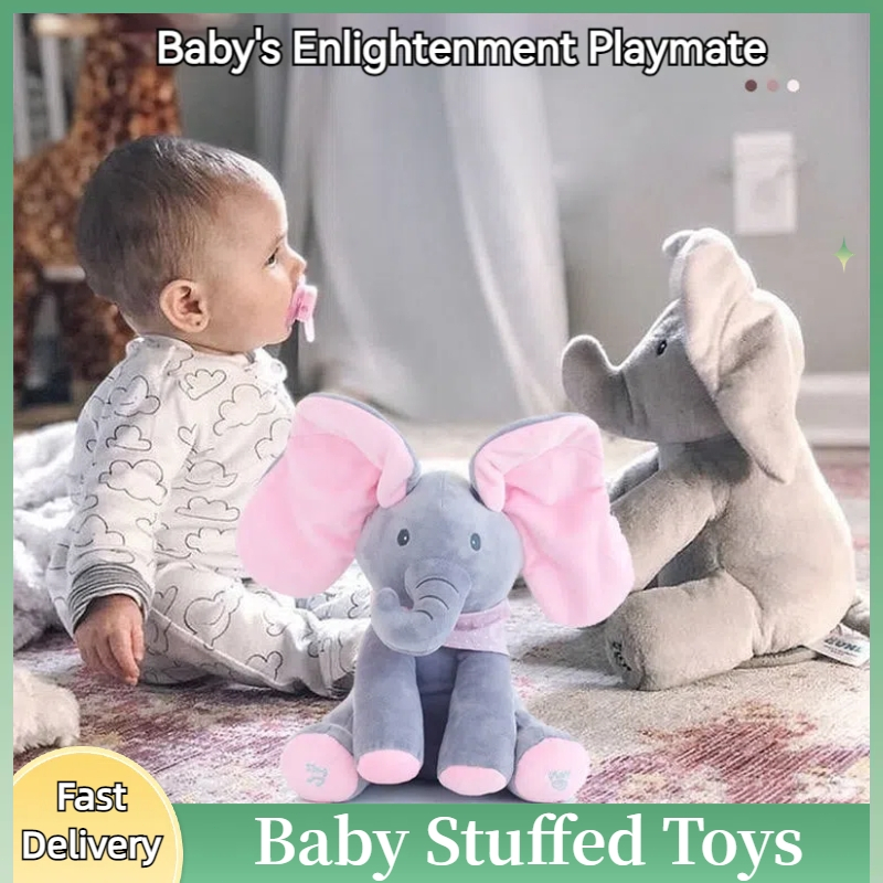 Talking and Singing Plush Baby Education Music Doll Cute Elephant