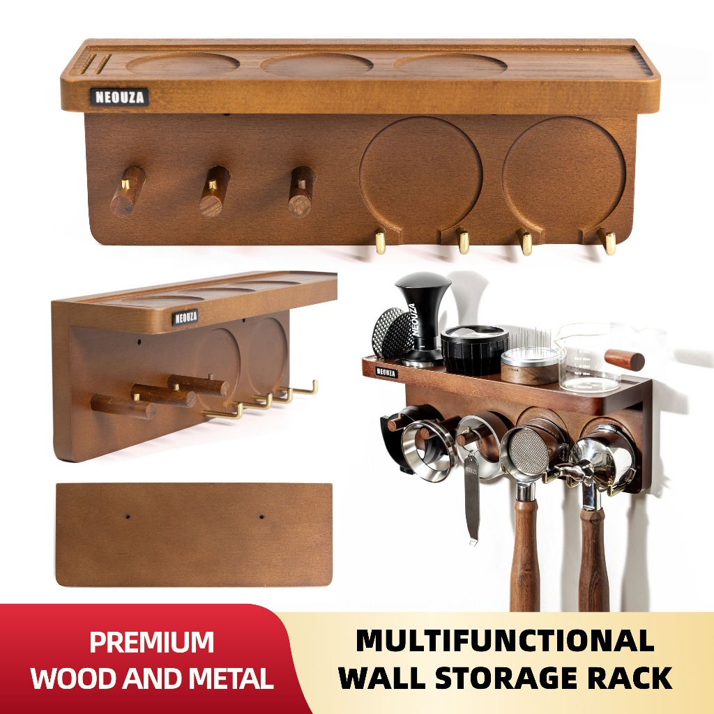 NEOUZA Espresso Accessories Holder Station Wall Mounted Organizer for ...
