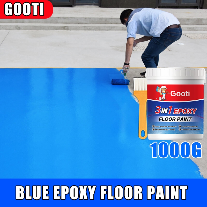 High Quality Floor Paint for Cement in Wear Resistant Water Based  Cement Epoxy Floor Paint for Warehouse Garage Factory 1kg - Main Image