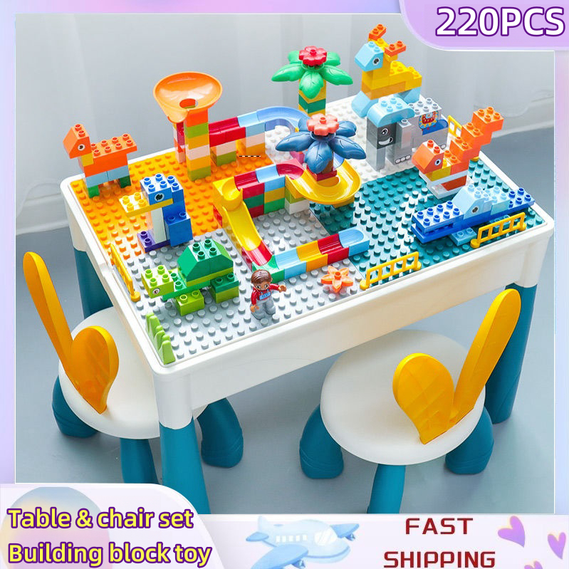 Building Blocks Table and Chair Set Study and Play Set Table ...