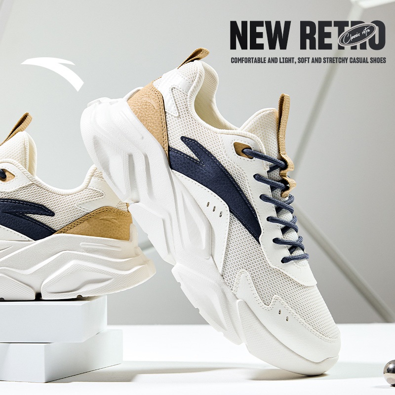 ANTA Men Sneakers Sports Lightweight Breathable Walking Shoes