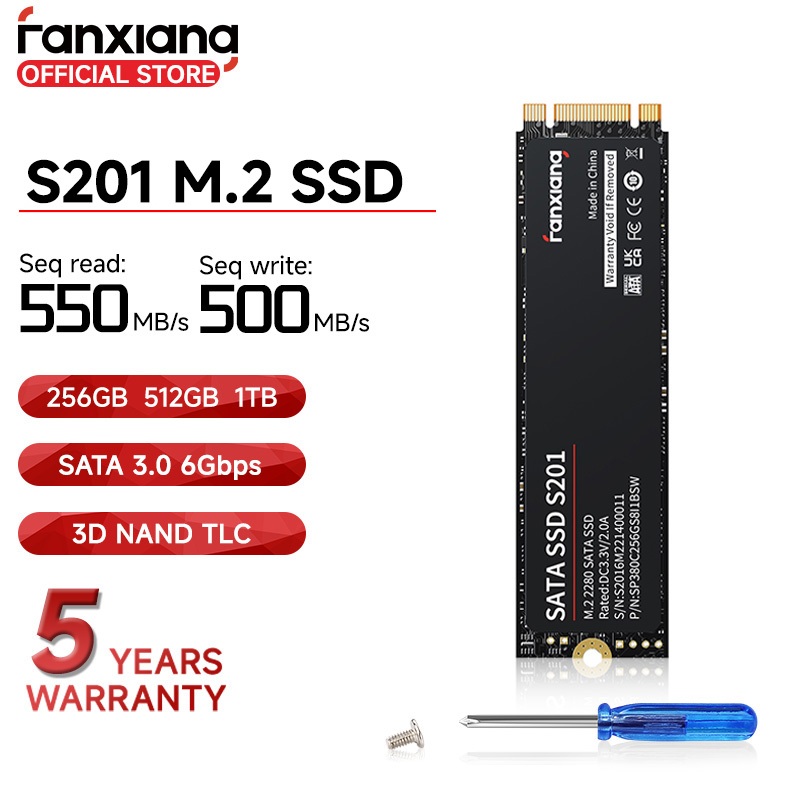 Fanxiang S201 NGFF 2280 SATA 3.0 M.2 SSD 3D TLC 550MB/s Internal Soild
