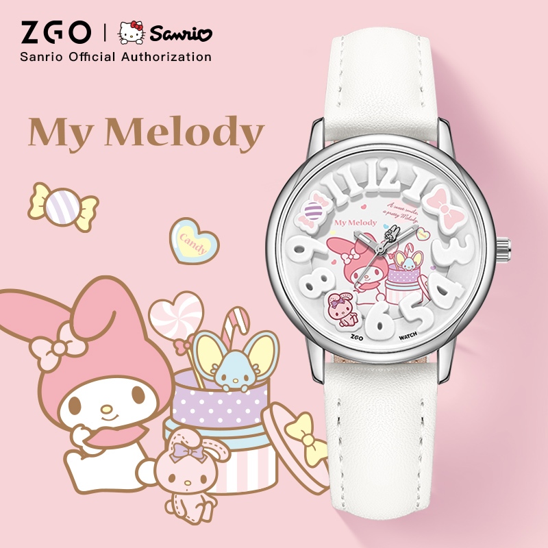 ZGO x Sanrio Melody Watch For Women Female 30M Waterproof Fashion