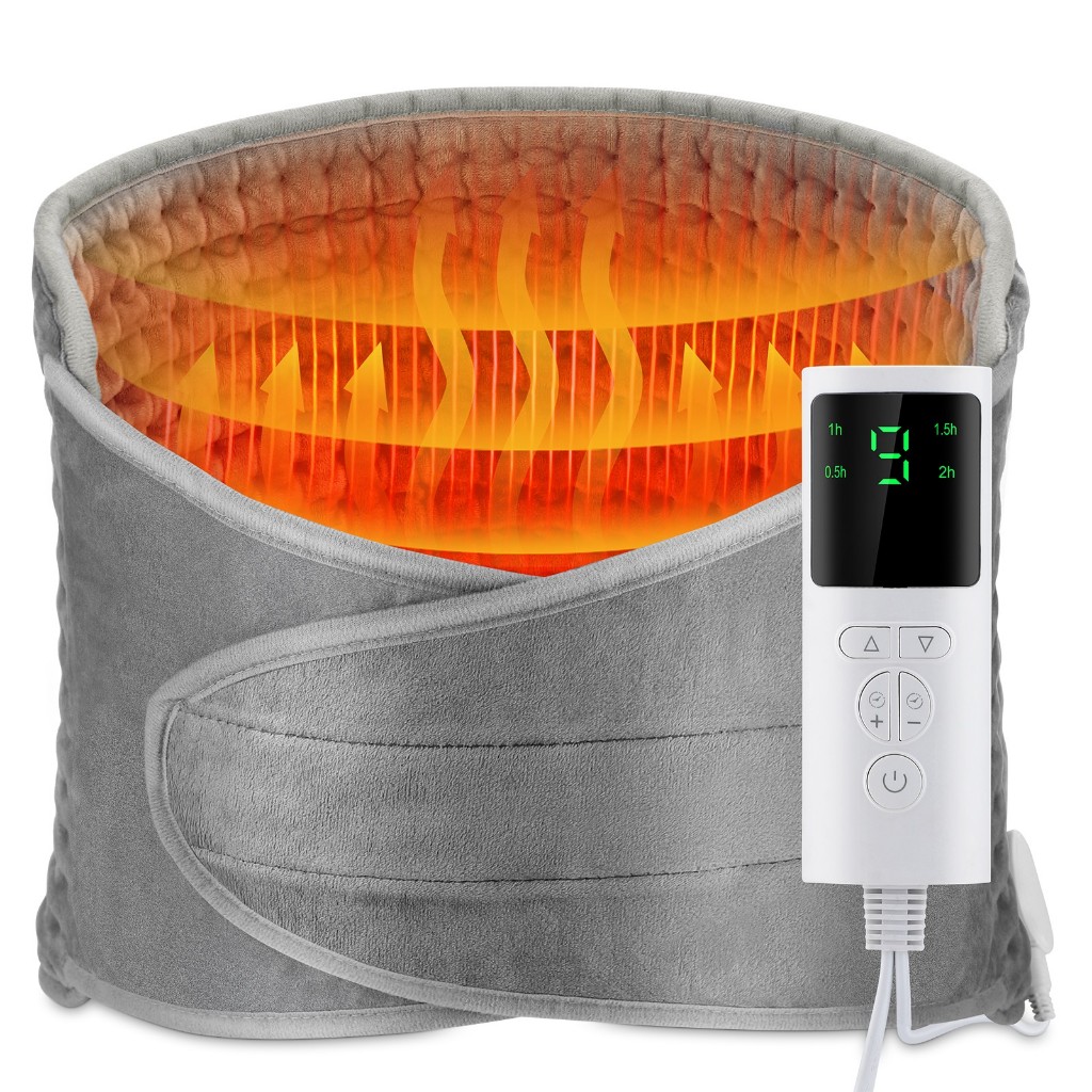 Electric Heating Pad for Waist,Back,Abdomen Pain and Cramps Relief ...