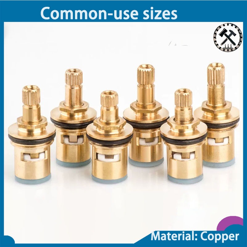 【KH 】Brass Bathroom Sink Faucet Valve Stem - Hot and Cold Ceramic Disc ...