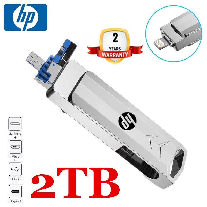 Original HP 4 in1 OTG Type-C 2TB USB 3.0 flash drive for PC Smart ...