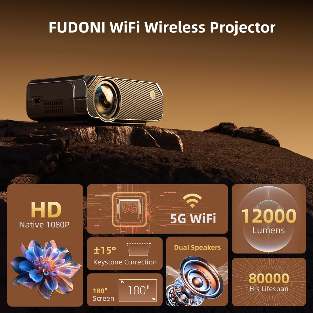 Projector Mini Portable Projector for phone laptop Projector Smart ...