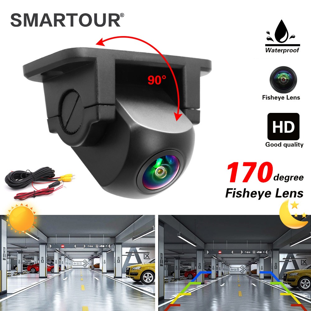 Smartour HD 170 Degree Reverse Camera Front Rearview Car Night Vision ...