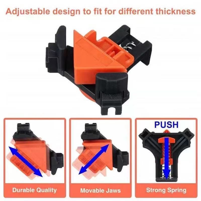 4pcs Angle Clamp Corner Mate Woodworking Locator Hand Fixing Clips ...