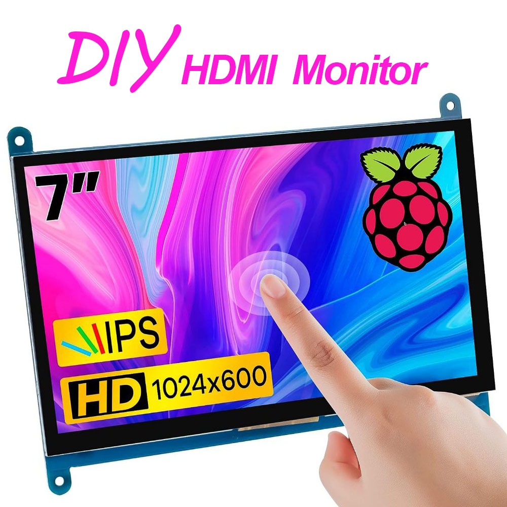 7 Inch LCD DIY HDMI Display Screen – 1024x600 Ultra HD | Capacitive 5 ...