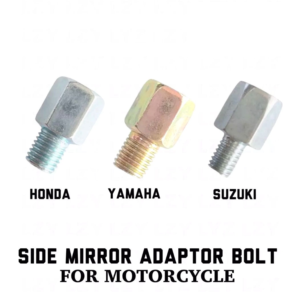 Side Mirror Adaptor Bolt Alloy Screw Nut for Motorcycle Accessories ...