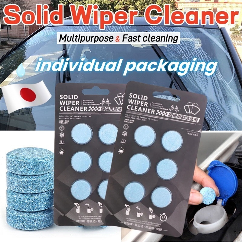 Car Windshield Washer Tablets - 100 Pack Concentrated Glass Cleaner Effervescent Tablets