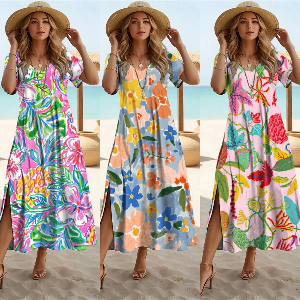 Hawaiian dress shopee hotsell