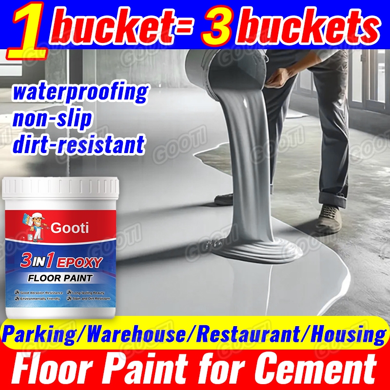 High Quality Floor Paint for Cement 3 in 1 Wear Resistant Water Based
