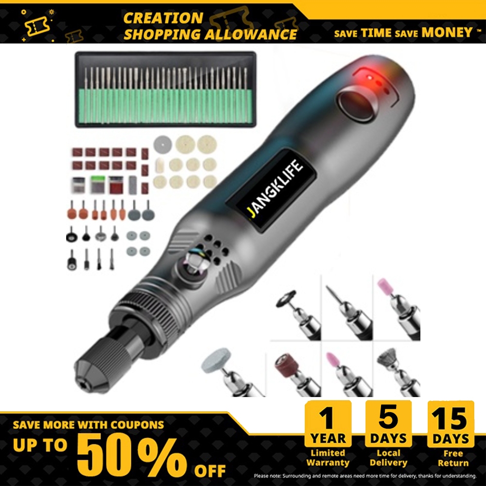 JANGKLIFE Mini Cordless Drill Power Tools Electric 3.6V Drill Grinder