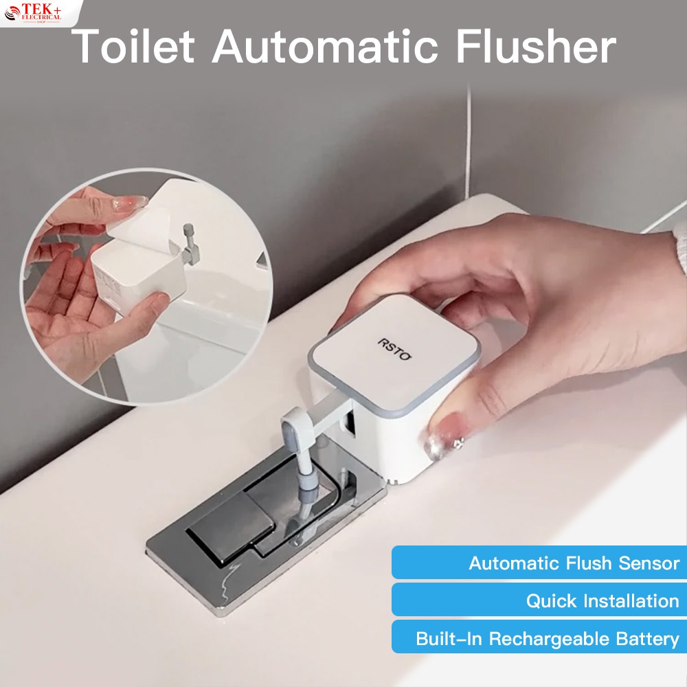 Touchless Toilet Flush, External Infrared Automatic Sensor Toilet