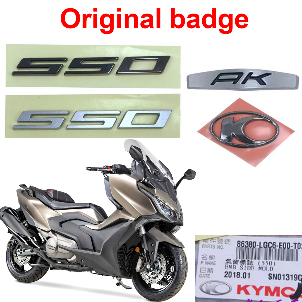 Genuine badge for KYMCO AK550 AK 550 sticker made in TAI WAN | Shopee ...