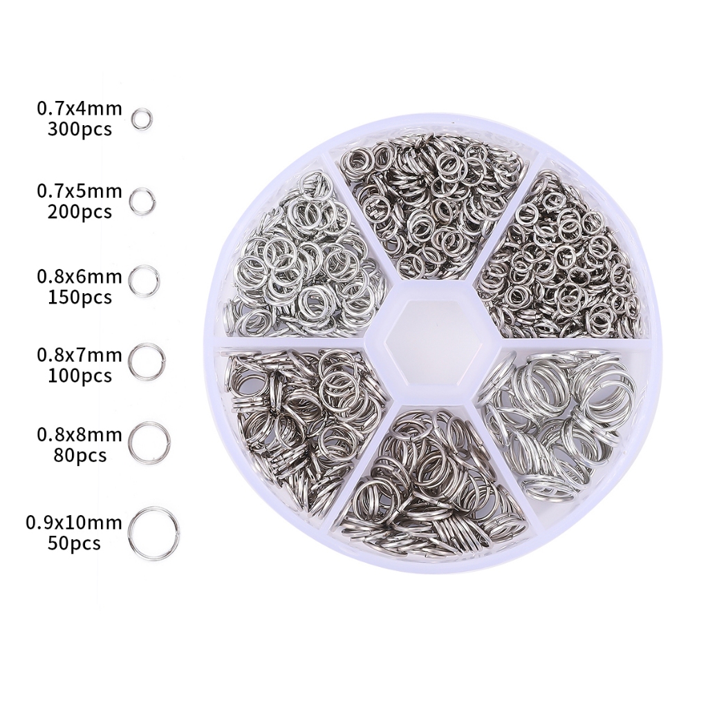 [4/5/6/7/8/10mm] Single Track Set Box 6 Compartments Set Box DIY ...