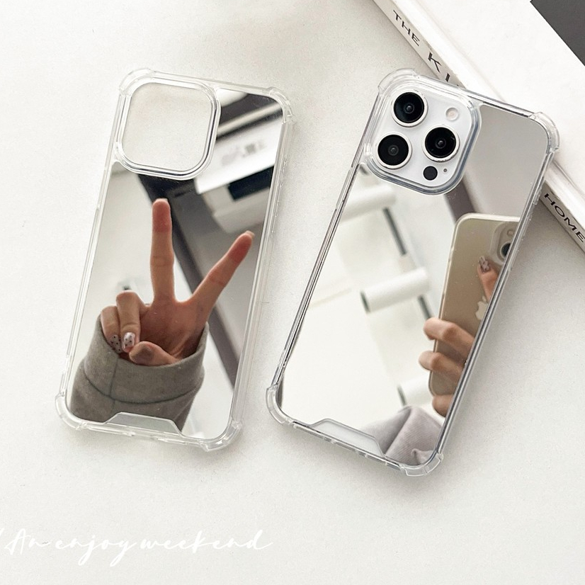 Mirror Case For IPhone 16 15 14 Pro Max 13 12 Glossy Shockproof View Hard Cover - Foto 7