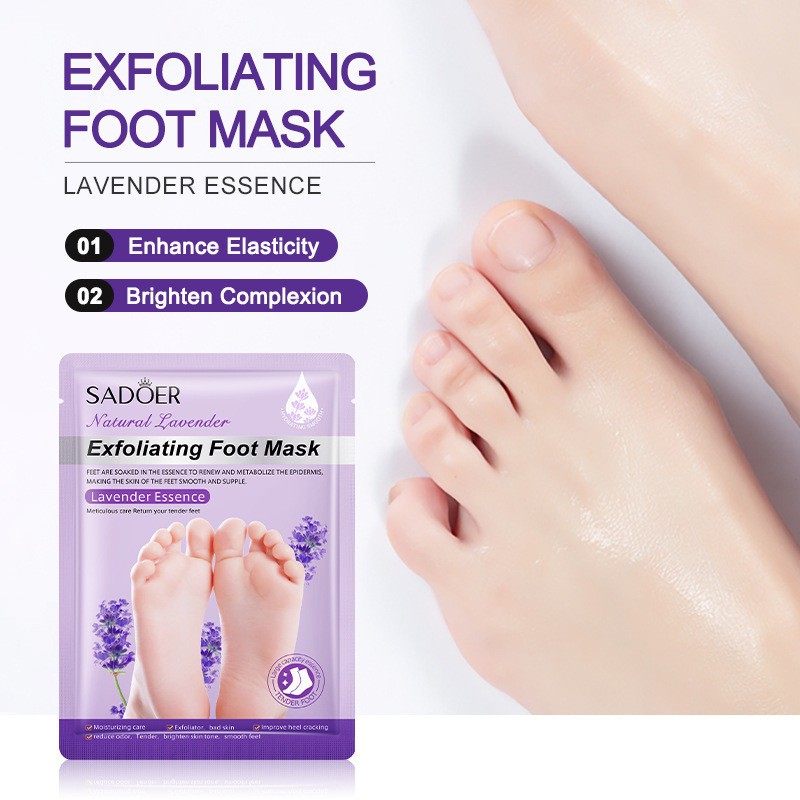 Lavender Foot Peeling Mask Remove Dead Skin Heel Foot Odor and Foot