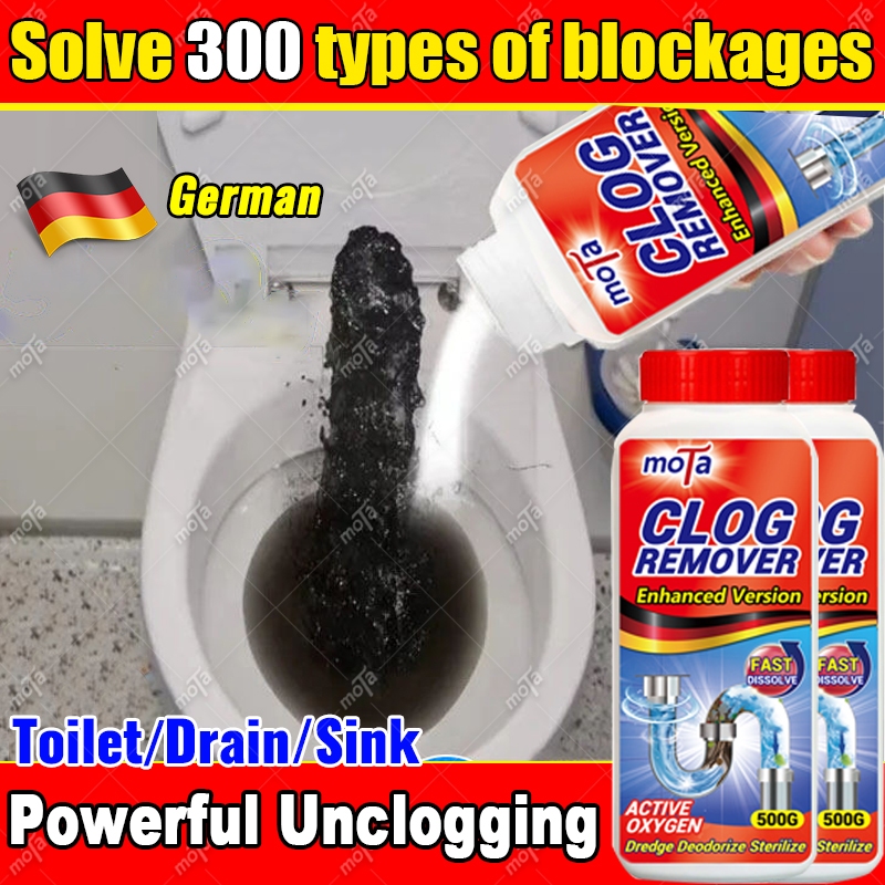 German Brand Powerful Sink Toilet Pipe Clog Remover 500g Drainage Pipe