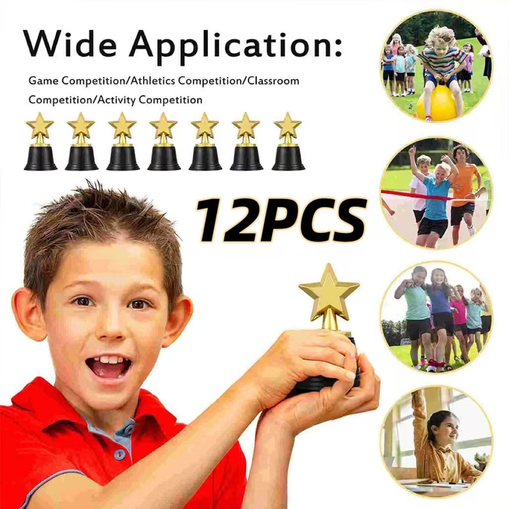 Mini Star Trophy Awards Trophies 12Pcs/set for Party Celebrations ...