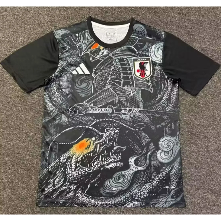 Japanese Black Dragon Warrior Jersey 24-25 black suit Football Shirt ...