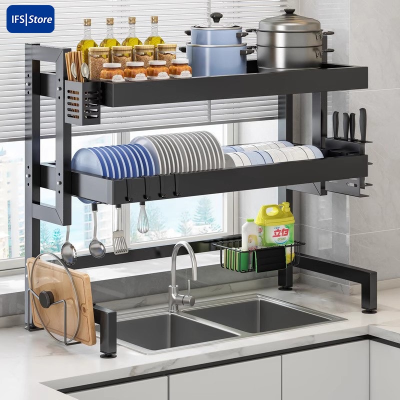 IFS 1/2 Over Layers Sink Rack Dish Drainer Rack Dish Organizer Rack ...
