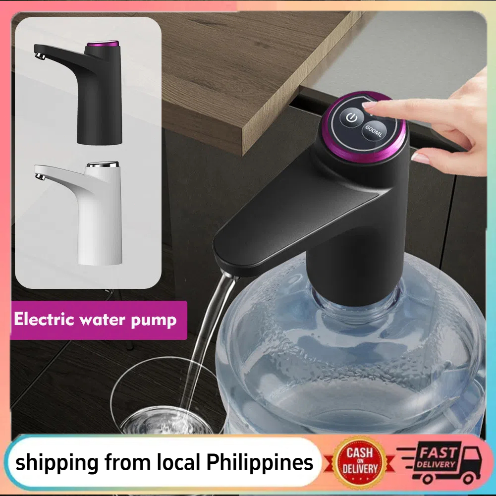 Office Electric Automatic Water Bottle Pump USB Charging 2 Modes Touch ...