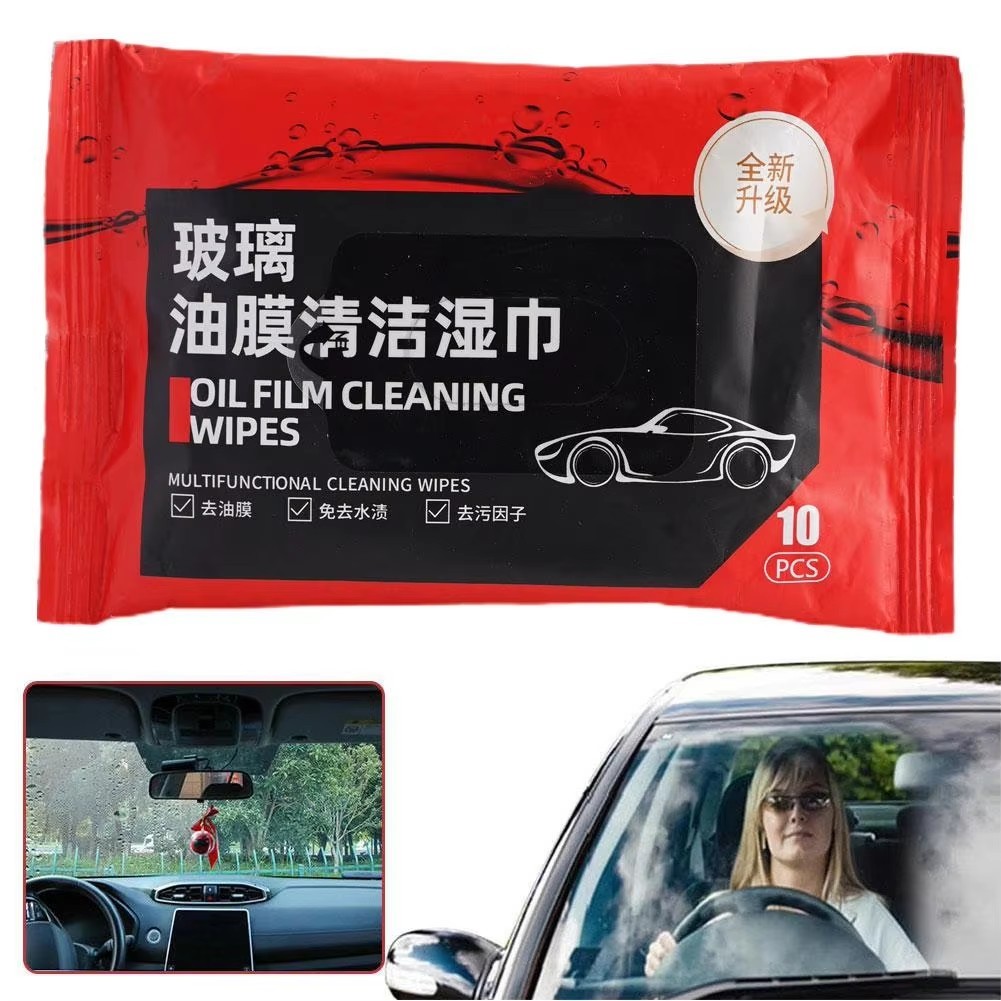 Car Glass Degreasing Wet Wipes Auto Leather Interior Renovation Plastic