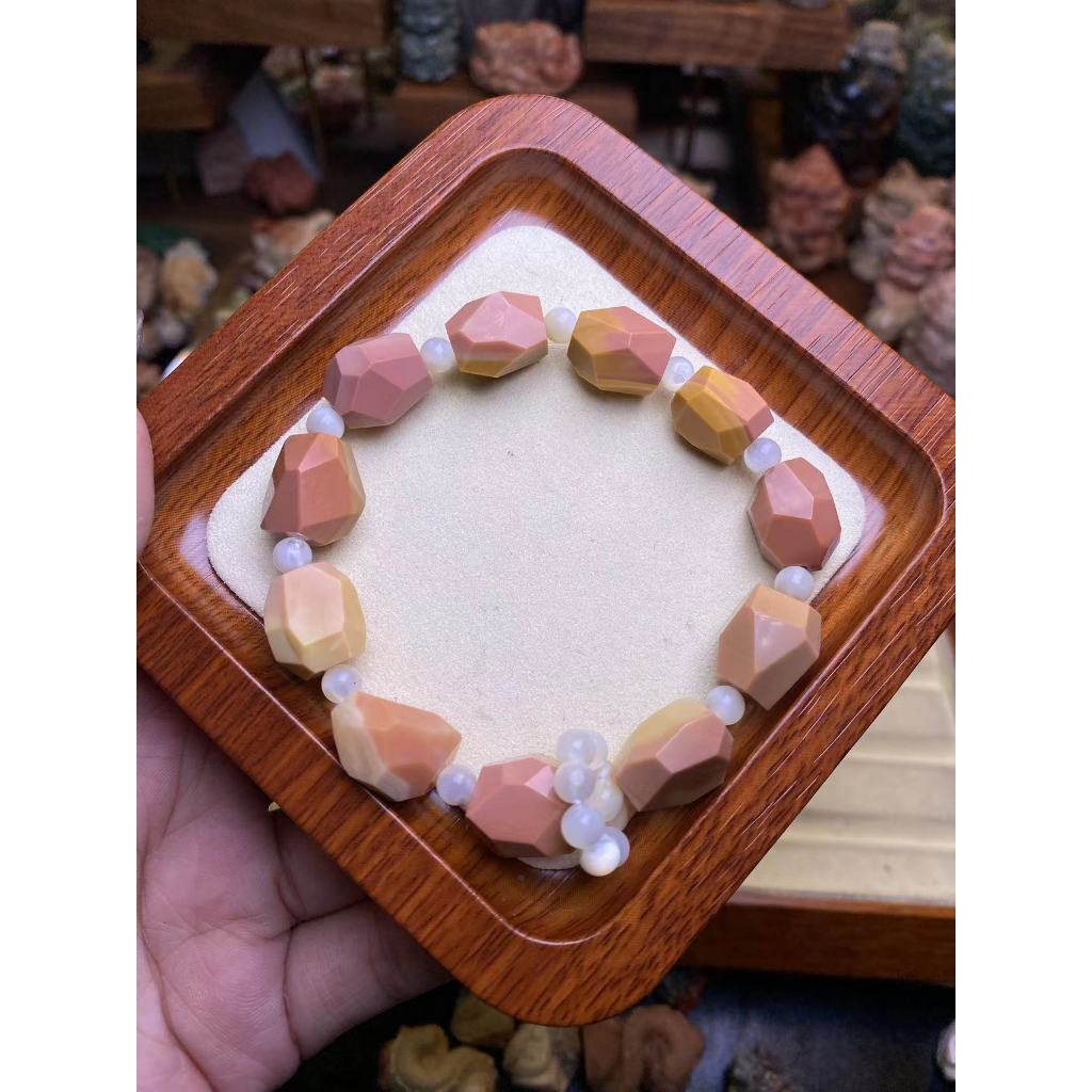 Bracelet Bromelias Leaf - Granite Caramel