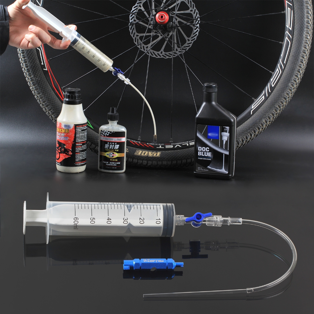 RISK RL225 Cycling Bike Bicycle Tubeless Tyre Sealant Injector